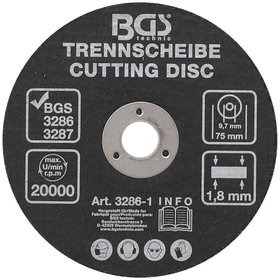 BGS - Trennscheibe ø75 x 1,8 x 9,7mm