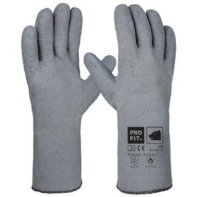 PROFIT - Nitril-Hitzeschutzhandschuh,35 cm, grau, Größe 10, 60 Paar