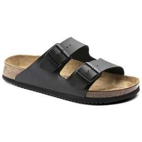 BIRKENSTOCK® - Sandale Arizona, Superlauf, Birko-Flor, schwarz, schmal, Größe 37