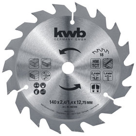kwb - Spanplattensägeblatt *** für Handkreissäge ø140 x 12,75mm, 18Z
