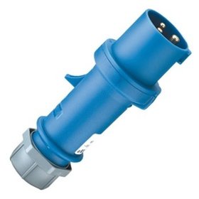 MENNEKES - CEE-Stecker 3p 16A IP44 StarTOP« 230V/blau 6h schraublose Klemmen Verschraubung