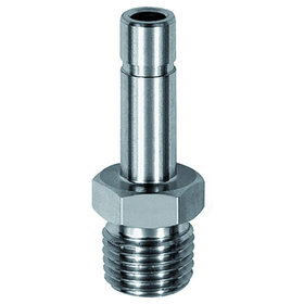 RIEGLER® - Gewinde-Stecknippel, R 1/8" A, Stecknippel 8mm, Edelstahl 1.4404