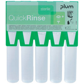 plum - Augenspülampullen QuickRinse 5160, 5x 20ml sterile NaCl-Lösung