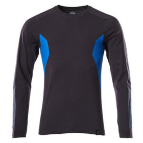 MASCOT® - T-Shirt ACCELERATE, Langarm Schwarzblau/Azurblau 18381-959-01091, Größe 2XL ONE