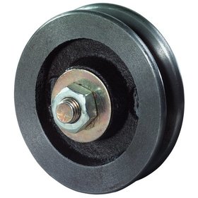 BS ROLLEN - Türrolle, Ø 160/136 mm, Radbreite 26 mm, Tragkraft 250 kg, Achse M12x87,Nutbreit