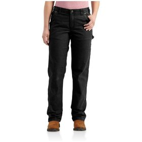 carhartt® - Canvas-Stretchhose Loose Fit CRAWFORD PANT, schwarz, Größe W10/REG