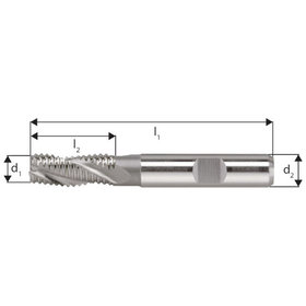 forum® - Schruppfräser DIN 844K HSSE ø6,0mm NR Z3