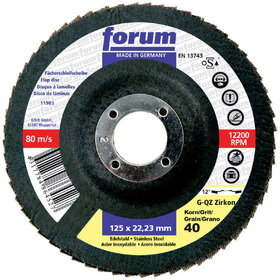 forum® - Schleifmopteller 12° 115mm K 80 gewölbt