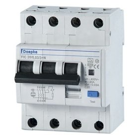 Doepke - FI/LS-Schutzschalter 3p+N C32 0,3A 400V A 6kA 4TE