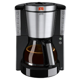 Melitta® - Kaffeemaschine Look de Luxe 1011-06 10 Tassen schwarz/silber