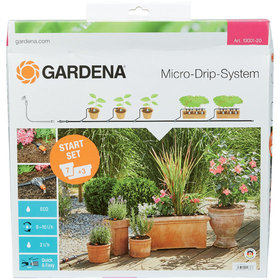 GARDENA - Micro-Drip-System Start-Set Pflanztöpfe M