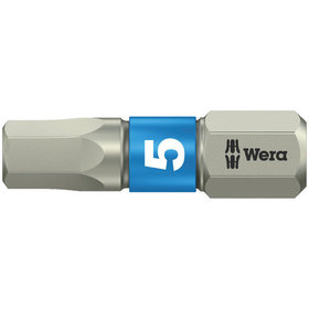 Wera® - Bit 1/4" DIN 3126 C6,3 Hex 5 x25mm rostfrei