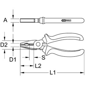 KSTOOLS® - BERYLLIUMplus Kombinationszange 160mm