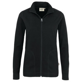 HAKRO - Damen Interlockjacke 227, schwarz, Größe S