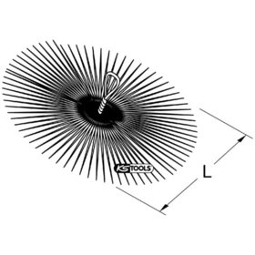 KSTOOLS® - Stahl-Reinigungsbürste, rund, Ø 250mm