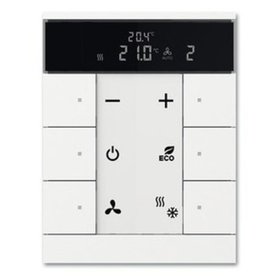 Busch-Jaeger - Raumtemperaturregler UP KNX std-ws glz Bussystem KNX Bedienelement m.Display