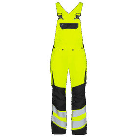 Engel - Safety Light Damen Latzhose 3543-319, Warngelb/Schwarz, Größe 48