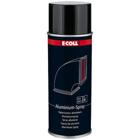 E-COLL - Alu-Spray 900 silberglanz dunkel Hitzebeständig, 400ml Dose