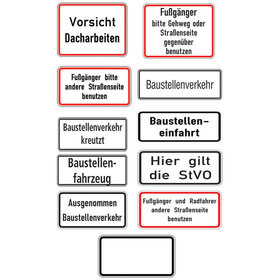 Verkehrszeichen WH 30 "Baustellenfahrzeug", 330x600mm