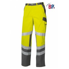 BP® - Warnschutzhose 2110 845 warngelb/dunkelgrau, Größe 50l