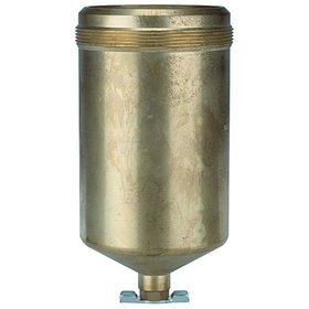 RIEGLER® - Metallbehälter mit Handablassventil für Filter für hohe Drücke bis 40 bar