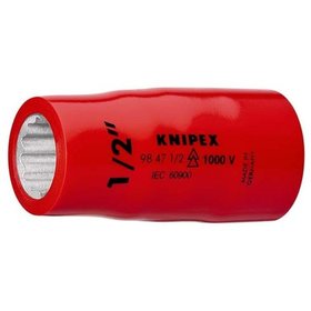 KNIPEX® - Steckschlüsseleinsatz (Doppel-Sechskant) mit Innenvierkant 1/2" 55 mm 98479/16"