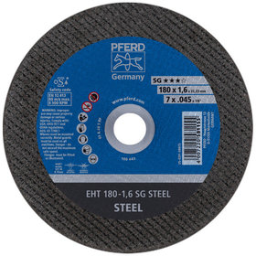 PFERD - Trennscheibe EHT 180x1,6x22,23 mm gerade Leistungslinie SG STEEL für Stahl