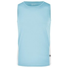 James & Nicholson - Herren Lauftop Topcool® JN305, ozean-blau/weiß, Größe M