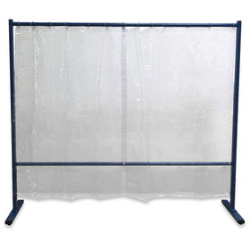 ELMAG - Schweißerschutzwand 1-teilig, Folienvorhang glasklar, Breite 2,1m, Höhe 1,83m