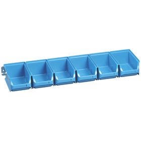 allit® - Sichtboxen-Set blau 613x165x75mm