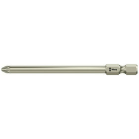 Wera® - Bit Kreuzschlitz Pozidriv 3855/4 rostfrei 6,3mm / 1/4" PZ2x89mm