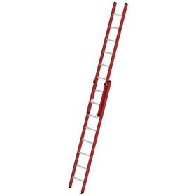 MUNK Günzburger Steigtechnik - Seilzugleiter GFK, 2x8 Sprossen, L ausgefahren 2450mm, L eingefahren 4200mm