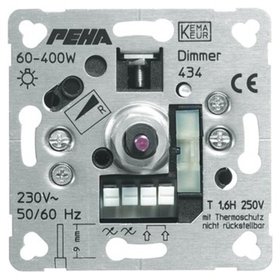 PEHA - Dimmer Dreh/Druckkn 60-400W ohmsch UP