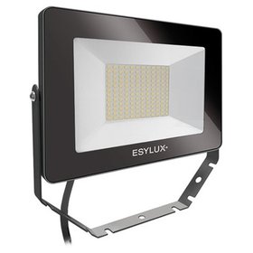 ESYLUX - LED-Strahler 50W OFL/AFL BASIC 4000K sw 1LED 5000lm IP65 mt Konv breitstrahlend