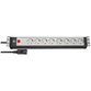 brennenstuhl® - Premium-Line 19" Steckdosenleiste 8-fach (mit Kaltgerätestecker, 3m H05VV-F 3G1,0 Kabel) schwarz/lichtgrau