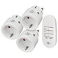 brennenstuhl® - Comfort-Line Funksteckdosen-Set Mini 3+1, 3er Funkschalt-Set, weiß