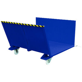 Eichinger® - Langholz-Sammelplattform mit Seitenrampen, 500 kg enzianblau