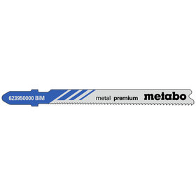 metabo® - 5 Stichsägeblätter "metal premium" 66/ 1,1-1,5 mm, progressiv, BiM, mit Eintauchspitze (623950000)