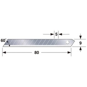 TAJIMA - Ersatzklinge ENDURA 9mm 10 Stück, bulk , TAJ-14467