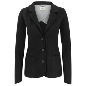 HAKRO - Damen Sweatblazer Premium 260, schwarz, Größe L