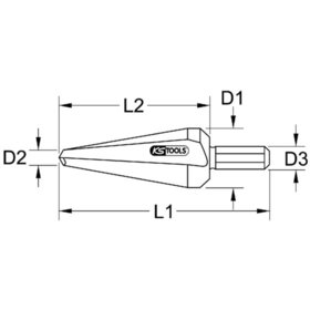 KSTOOLS® - Blechschälbohrer HSS TiN, ø3 - 14mm