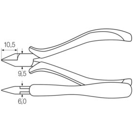 Wiha® - Elektronik-Seitenschneider Z 40 1 04 ESD Mehrkompenenten 115mm