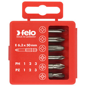 FELO - Profi Bitbox 50 mm, 6-teilig PZ, PH