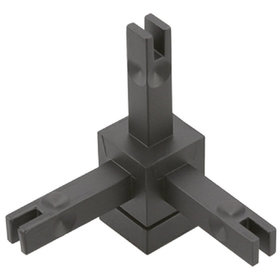 HETTICH - Cadro Verbindungsknoten 3-fach 3D mit Höhenverstellung schwarz matt