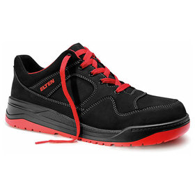 ELTEN - Sicherheitshalbschuh MAVERICK black-red Low ESD S3, Größe 40