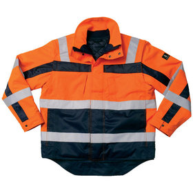 MASCOT® - Pilotjacke Loreto, 100 % Polyester (PES), 240 g/m², orange/blau, Größe M