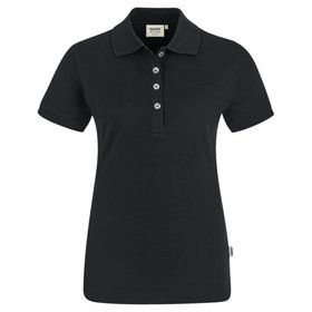HAKRO - Damen Poloshirt Stretch 222, schwarz, Größe S
