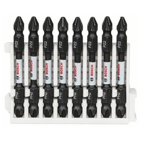 Bosch - Doppelklingen Schrauberbit-Set Impact Control, 8-teilig, PH2-PZ2, 65mm (2608522333)