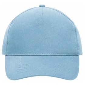 James & Nicholson - 5 Panel Cap heavy Cotton MB092, hellblau, Einheitsgröße