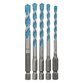 Bosch - Mehrzweckbohrer-Set HEX-9 Multi Construction 5-teilig ø4 - 8mm